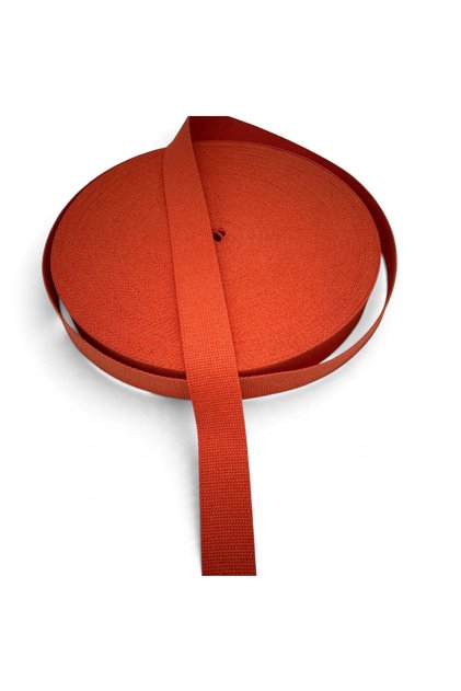 (4 cm Width) 100% Cotton 3 Meter Bag Handle, Strap/Bag Column-Orange