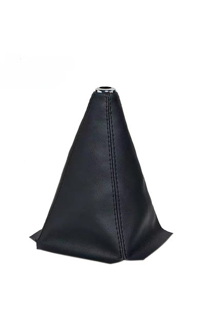 BlackP-BlackLine PVC Faux Leather Gear Shifter Knob Cover, 20x24cm Car Dust Boot Universal Auto Prot