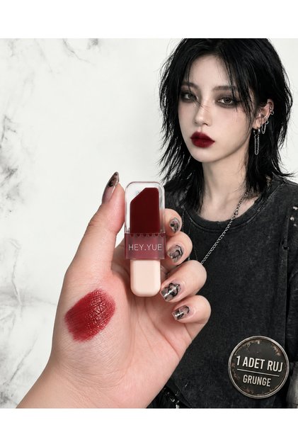 Hey.Yue 02 Number Velvet Matte Lipstick - Smokey and Alluring Lips Series