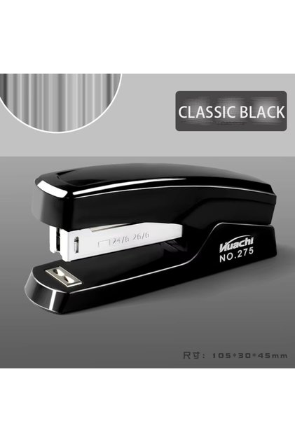 Black Large Labor-saving Stapler Multifunctional Heavy Duty Stapler Use 24/6 Staples Effortless Long