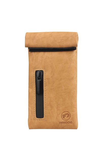 Brown FIREDOG Smell Proof Bags Fabric Odor Proof Bag 3"x6" Small Travel Storage Pouch Case Bag