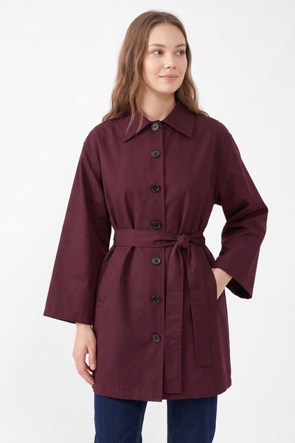 Belted Trench 202722 - Mürdüm