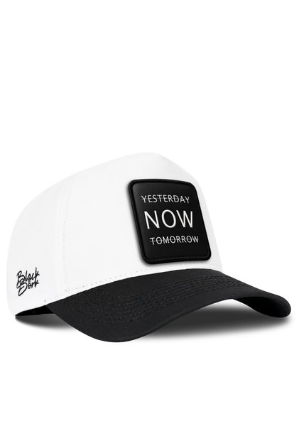 Yesterday Now Tomorrow Logo Black-White Baseball Premium Hat