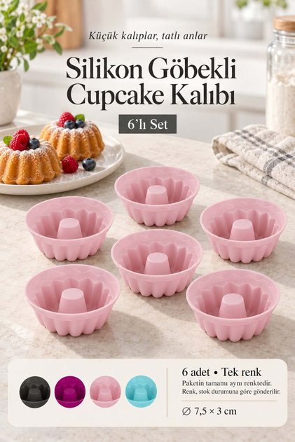 6-Piece Silicone Cupcake Mold