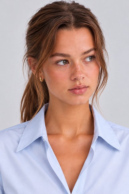Comfortable Fit Women's Shirt with Back Pleat Detail | Mkw1611591-1