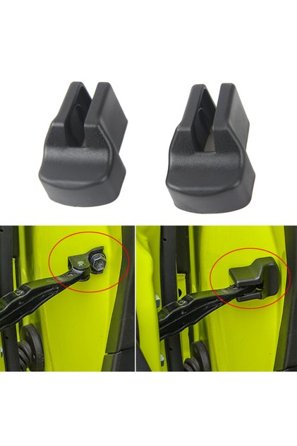 black 2PCS Car Door Limiting Stopper Buckle Cover Protection for Suzuki Jimny JB64 JB74 JC74 2019-20
