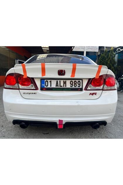 Rr Bumper Insert Diffuser Strobe Lamp For Honda Civic Fd6 Case