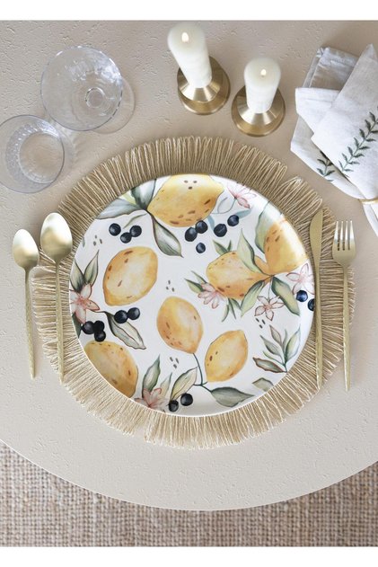Limoncello Serving Plate Set of 6 26 cm Lmn013