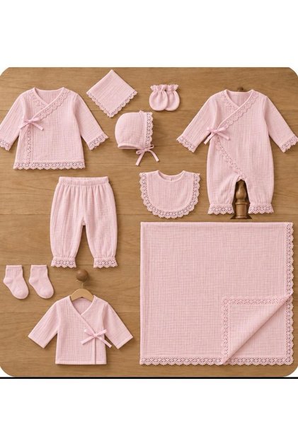 100% Cotton Muslin 10-Piece Hospital Discharge Set