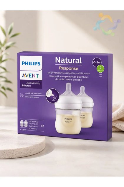 Natural Reaction PP 2-Pack Bottle Set, 125mL - 0 Month, SCY900/02