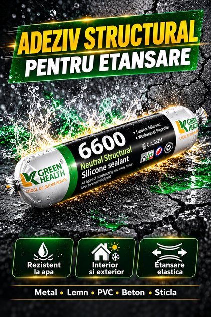 Adeziv Structural Pentru Etansare, Impermeabil, Echo Soul, Nniversal, 500ml, Negru