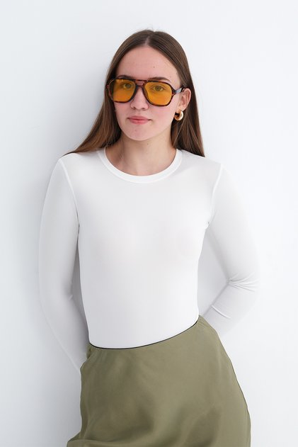 Crew Neck Bodysuit Z2844
