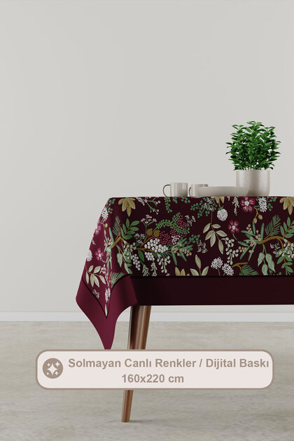Alvera Tablecloth Plum