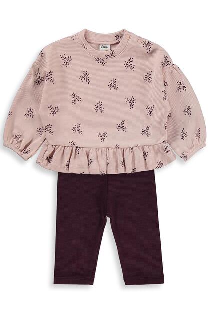 Ethnic Pattern Printed 6-18 Month Set - Pink