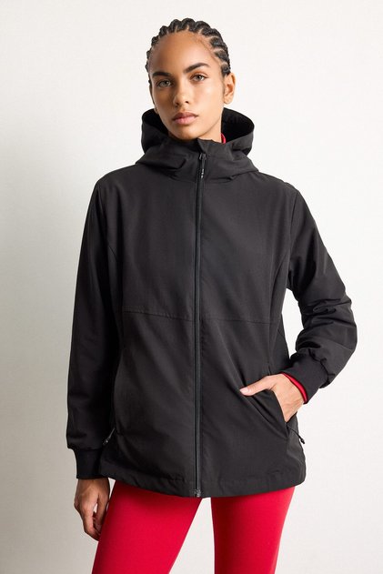 Regular Fit Windproof Water Repellent Hooded Zippered Pocket Fleece Lined Coat H0672Ax26Wn