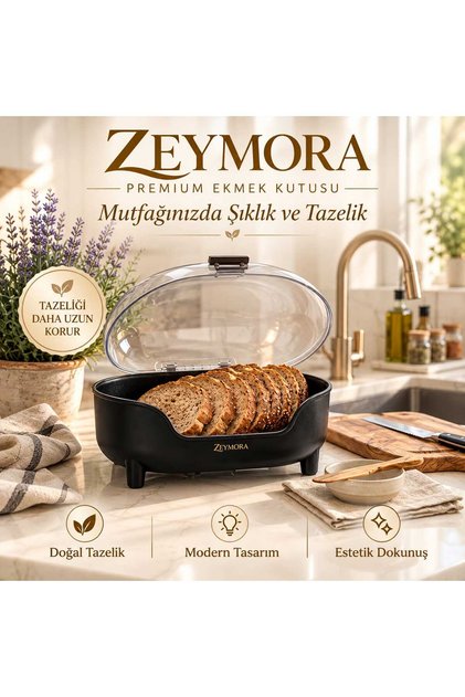 ZEYMORA EKMEK SEPETİ VE SUNUM FANUSU