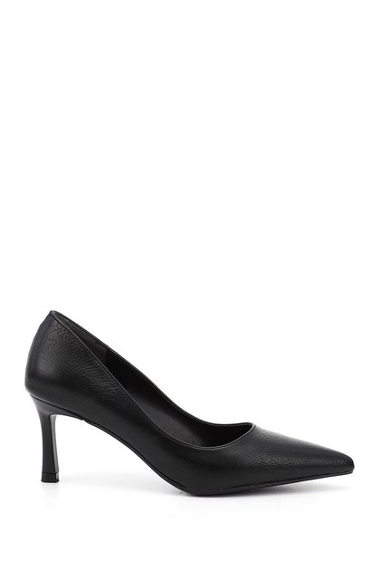 Kadın Siyah Sivri Burun İnce Topuklu Stiletto