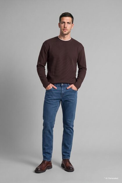 Pedro Slim Fit Normal Waist Narrow Leg Jean Trousers I2759Ax26Wn