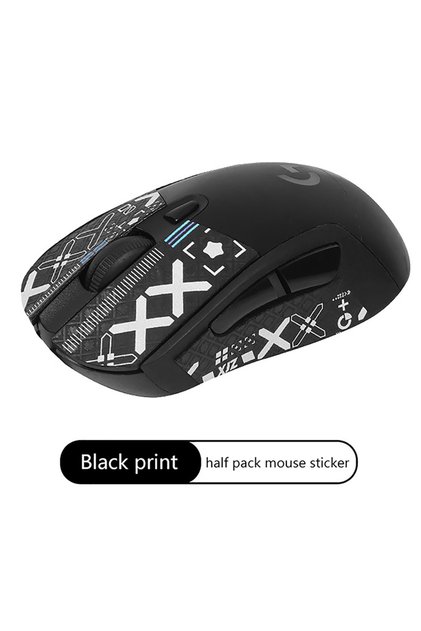 Black F Soft Comfortable Anti-skid Stickers For Mouse Lizard Skin Sweat Absorbent Mouse Anti Slip Co