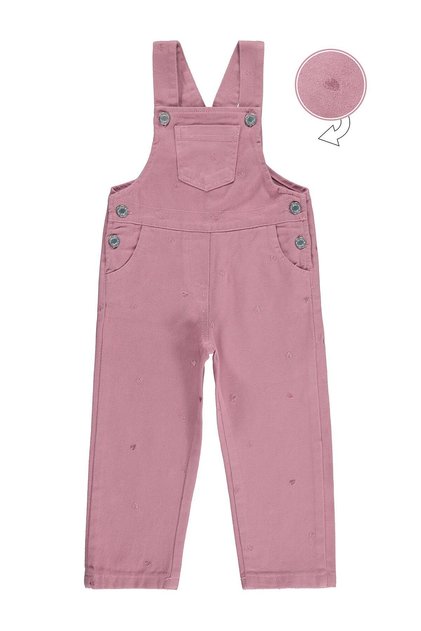 Heart Embroidered Slopet for 2-5 Years - Pink
