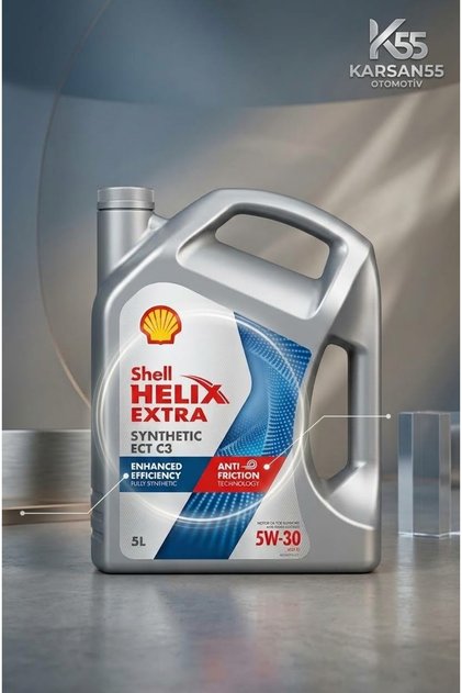 Helix Extra ECT C3 5W/30 Tam Sentetik Motor Yağı 5 Litre - ACEA C3 ÜRETİM TARİHİ:2026