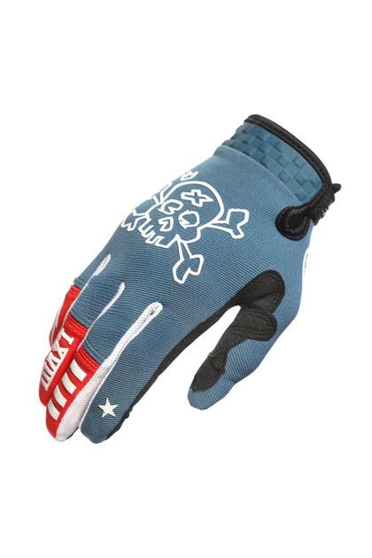 قفازات L Blue FH MX لشاشة اللمس، قفازات موتوكروس، قفازات ركوب الدراجات النارية، قفازات MTB، قفازات الدراجات النارية