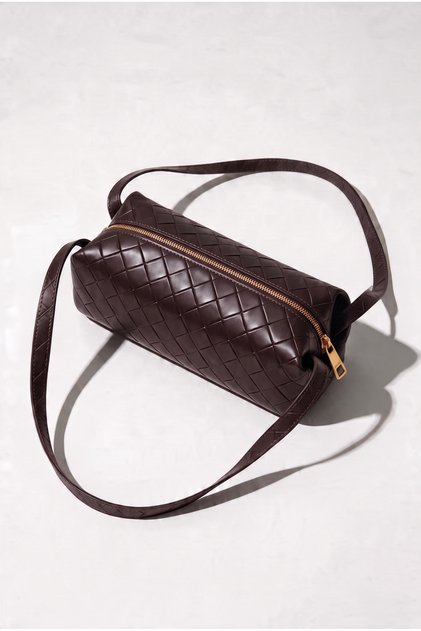 Braid Model Knitted Patterned Women's Shoulder Bag-Waterproof Women's Shoulder Bag