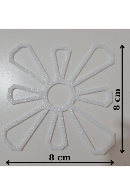 Canvas Motif Template Plastic-10Pcs-Daisy Motif Bag