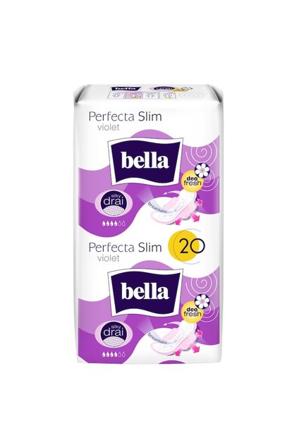 Perfecta Slim Violet Silky Drai Deo Absorbante igienice, 20 bucăți
