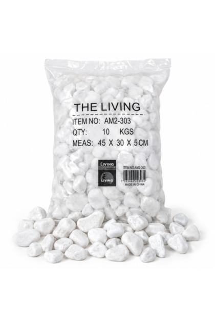 White Decorative Stone for Landscaping and Plants 10 kg