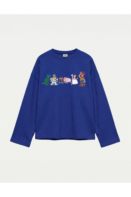 Oversize 100% Cotton 3 Thread Sweatshirt - Story Friends