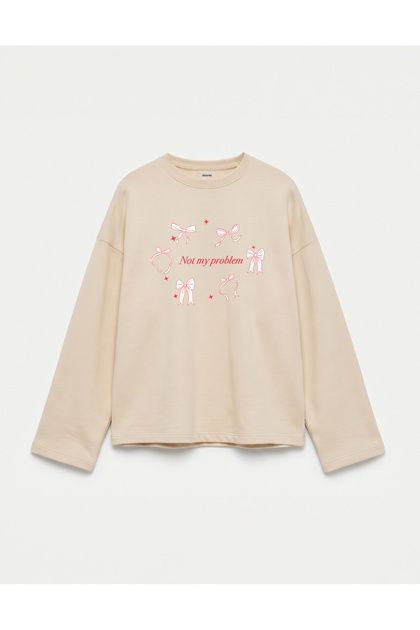 Oversize 100% Cotton 3 Thread Sweatshirt - Not My Problem