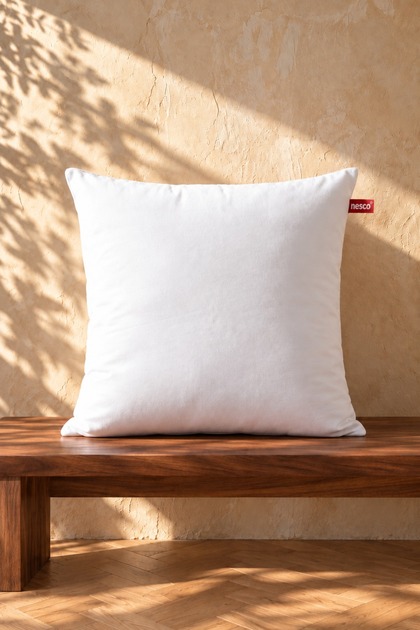 1 Piece 60x60 Throw Pillow Inside Pillow Bead Silicone Inner Padding 700 Gr Plump Zippered Case