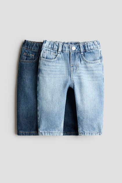 2'li Pamuklu Kot Pantolon