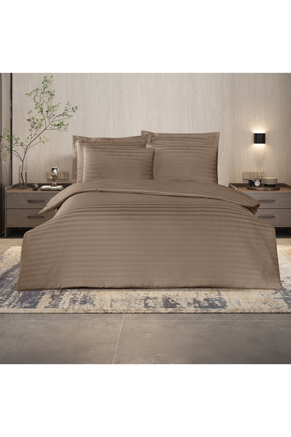 Always Single Satin Duvet Cover Set Beige (4 Pieces) 160X220 Beige