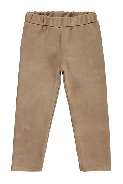 Suede Leggings for 2-5 Years - Beige