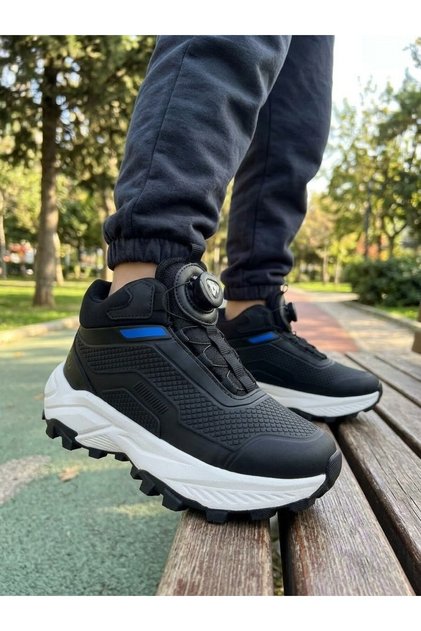 Erkek Çocuk Mekanızma Bağcıklı Trekking Outdoor Kışlık Spor Bot