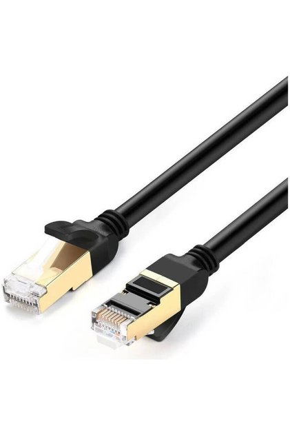 كابل إيثرنت Cat7 F/FTP، 1 متر، أسود