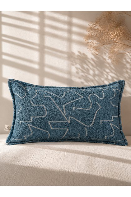 Arcos Blue Throw Pillow Cover (30X50)
