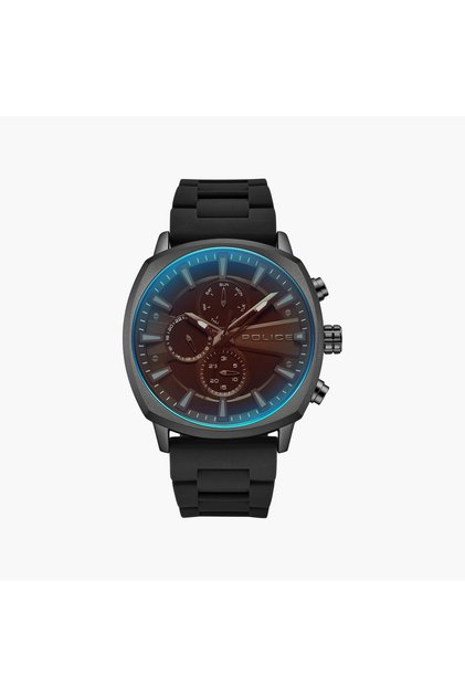 Men's Black Round 48 MM Analog Watch | PEWJQ9003401
