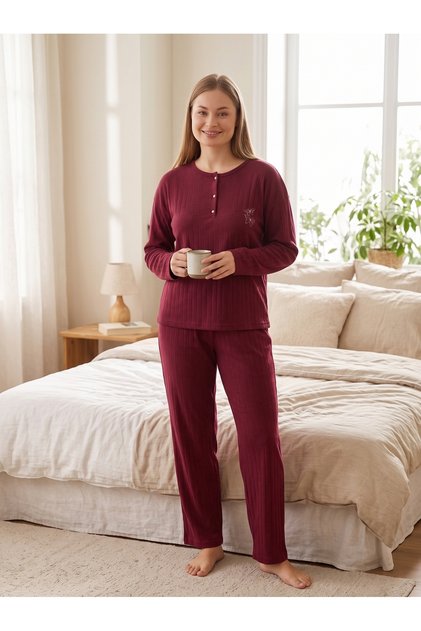 Bambu Büyük Beden Pijama Takımı