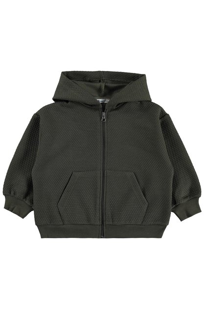 Honeycomb Fabric Cardigan for 2-5 Years Old - Khaki