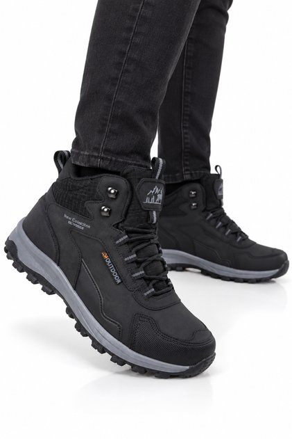 Unisex Non-Slip Sole Trekking & Outdoor Boots Black