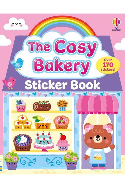 Carte cu autocolante, Cartea cu autocolante Apeleștele Patiserie, Usborne, 3+ ani