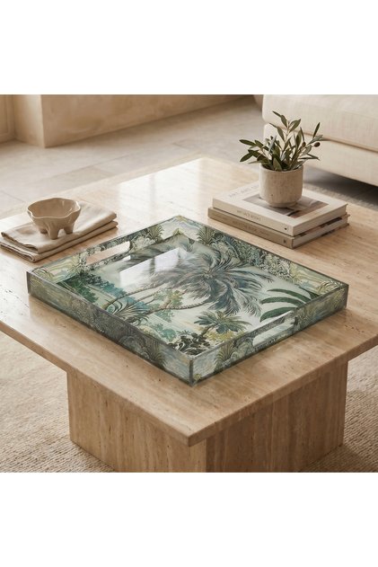 Palm Print Tray - 33 cms