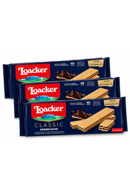 Set de 3 x Classic Cremkakao – Napolitane crocante cu cremă de cacao și ciocolată, 525 g