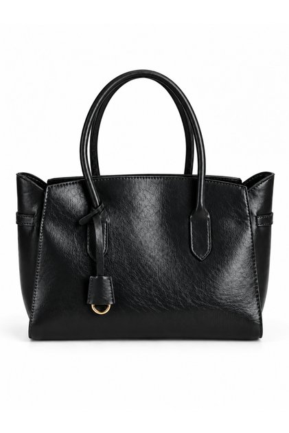 Women's Vera Large Compartment Hand and Shoulder Bag – Black