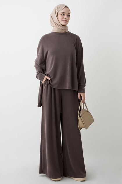 Yarasa Sleeveless Casual Bitter Coffee Set