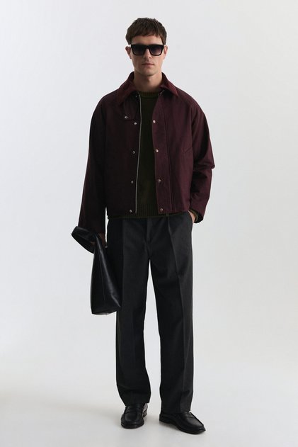 Contrast Collar Men's Jacket