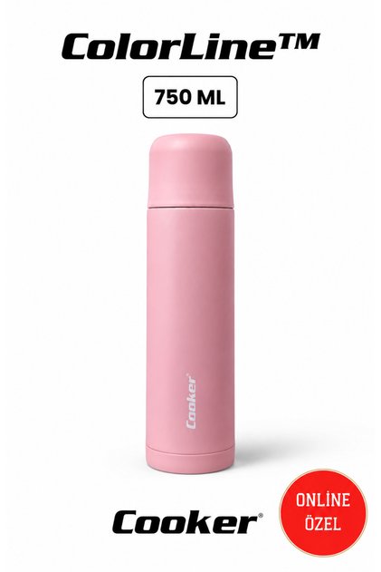 ColorLine 750 ml Paslanmaz Çelik Termos PembeCKR2022